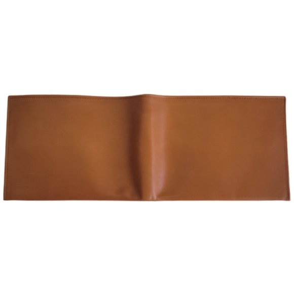 NWOT LEATHER Men | Unisex Wallet, Made in Italy - Tan - Picture 6 of 7